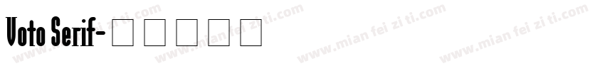Voto Serif字体转换